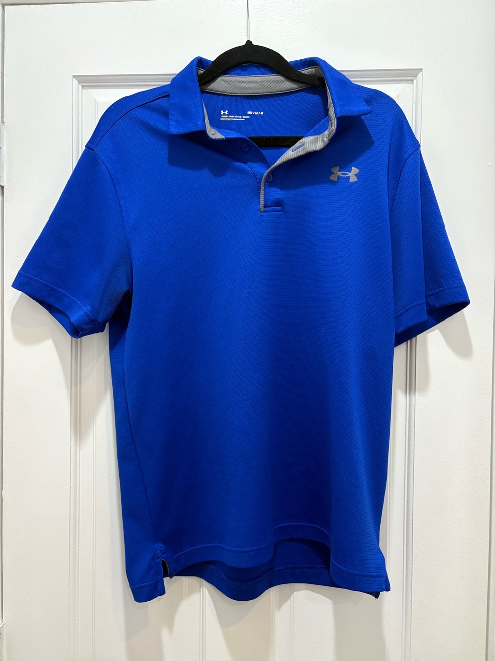 Under Armour Men’s Royal Blue Performance Polo with Contrast Trim